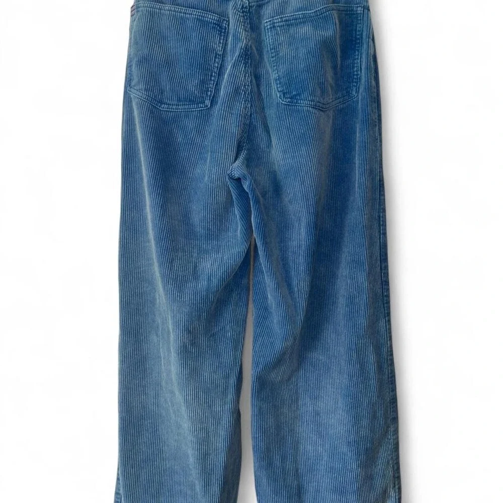 BDG Urban Outfitters Blue Corduroy High & Wide Flared Pants Retro 70s Y2K 28